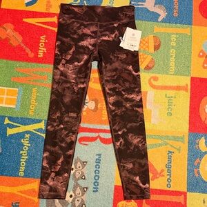 Athleta Kids Leggings in Pink and Black Camo